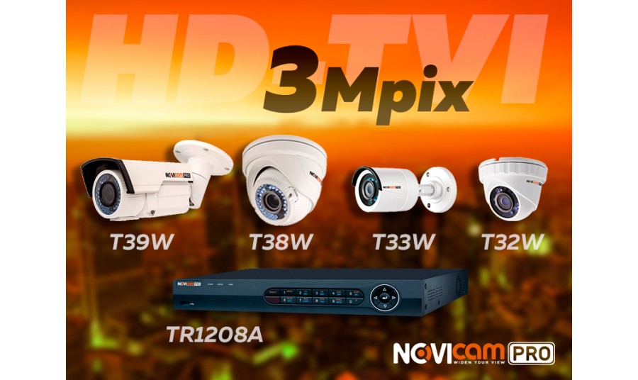 3 Mpix TVI решения от Novicam