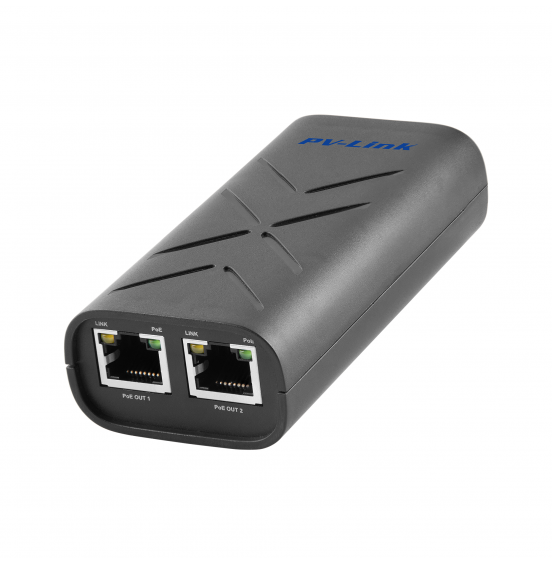 PV-POE02FE - PoE удлинитель 10/100, 2xPoE, 802af/at, 25,5 Вт, 200 м, ver. 2071