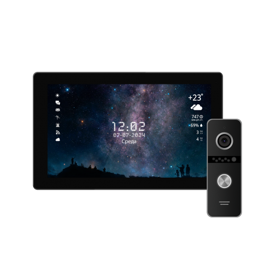 FREEDOM 10 FHD WIFI KIT NIGHT - комплект из Full HD WIFI видеодомофона с сенсорным дисплеем 10.1