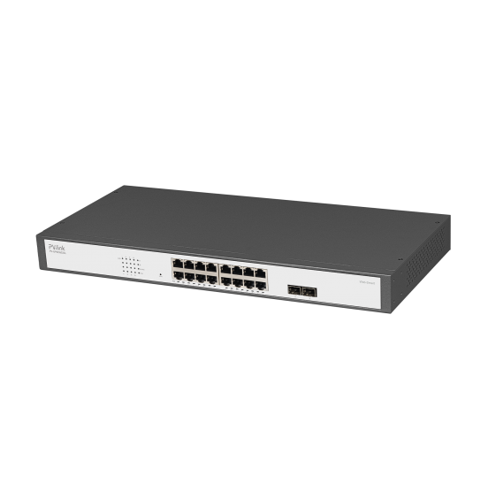 PV-GPOE16S2CL - PoE коммутатор 100/1000, Web-Smart, 16xPoE, 2xUplink, PoE 250 Вт, ver. 2134