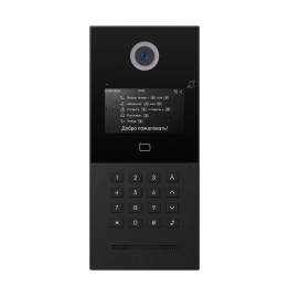 GATE 4F XRK IP BLACK - Многоабонентская IP вызывная панель с дисплеем и СКУД, ver. 4534