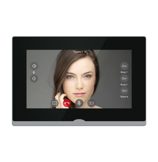 IMPULSE 7 IP WIFI KIT BLACK - комплект из IP-видеодомофона и IP-вызывной панели, ver. 4648