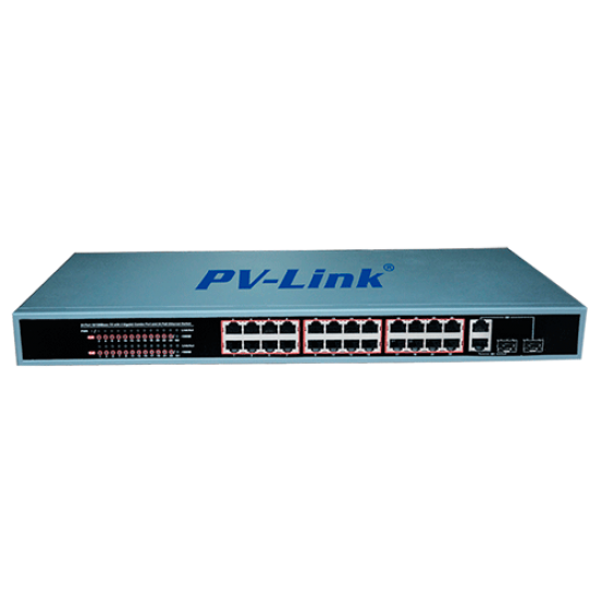 POE4246 - 28 портовый коммутатор с 24 портами PoE 10/100 Мбит/с, 2 комбо-портами 100/1000 Мбит/с, ver. 4246