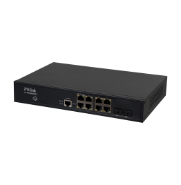 PV-MGPOE08S2CL - PoE коммутатор 100/1000, L2+, облачный сервис, 8xPoE, 2xUplink, PoE 120 Вт, ver. 2213