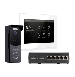 IMPULSE 7 IP KIT WHITE - комплект из IP-видеодомофона, IP-вызывной панели и PoE-коммутатора, ver. 4645 IMPULSE 7 IP KIT WHITE - комплект из IP-видеодомофона, IP-вызывной панели и PoE-коммутатора, ver. 4645
