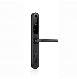 Комплект Novilock Home Slim BLACK с врезной частью 28/85 (240x22) - умный замок для апартаментов и домохозяйств, ver. 4238+2885L