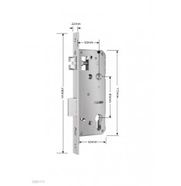 Комплект Smart Fast BLACK с врезной частью 50/85 (22x240) - умный замок для отелей и офисов, ver. 4974 Комплект Smart Fast BLACK с врезной частью 50/85 (22x240) - умный замок для отелей и офисов, ver. 4974
