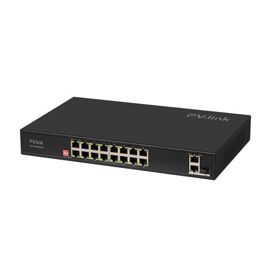 PV-POE16G2S1 - 16xPoE 10/100 Мбит/c, 1xLAN, 1xCombo 1000 Мбит/c, бюджет PoE 250 Вт, ver. 2119