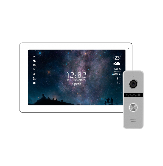 FREEDOM 10 FHD WIFI KIT - комплект из Full HD WIFI видеодомофона с сенсорным дисплеем 10.1