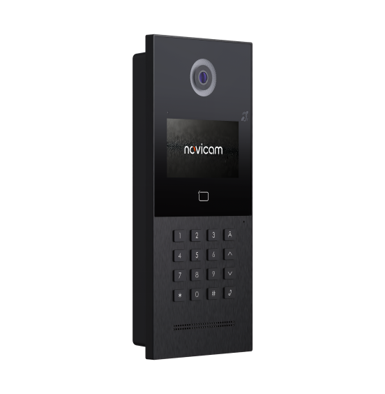GATE 4F XRK IP BLACK - Многоабонентская IP вызывная панель с дисплеем и СКУД, ver. 4534