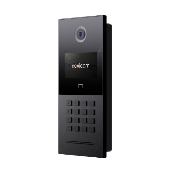 GATE 4F XRK IP BLACK - Многоабонентская IP вызывная панель с дисплеем и СКУД, ver. 4534