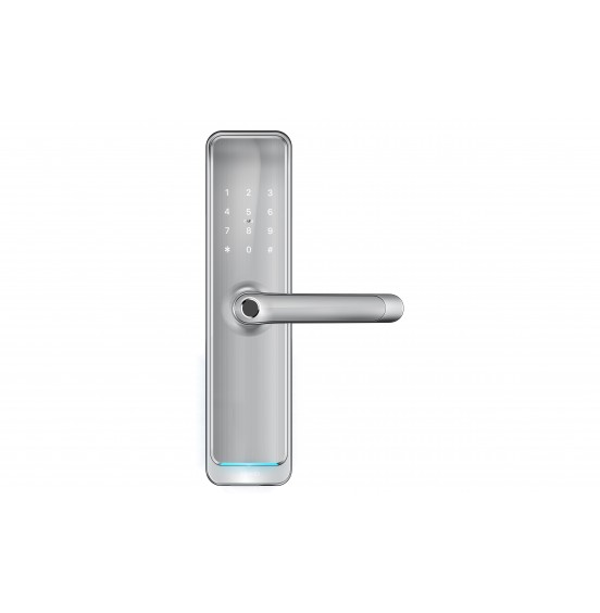 Комплект Smart Fast SILVER с врезной частью 50/85 (240x22) - умный замок для отелей и офисов, ver. 4969