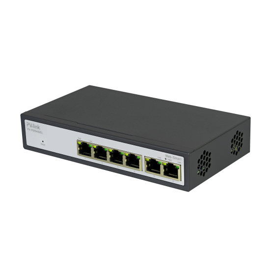 PV-POE04G2CL - Web-Smart, 4xPoE 100 Мбит/с, 2xUplink 1 Гбит/с, бюджет PoE 60 Вт, ver. 2132
