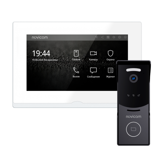 IMPULSE 7 IP WIFI KIT WHITE - комплект из IP-видеодомофона и IP-вызывной панели, ver. 4647