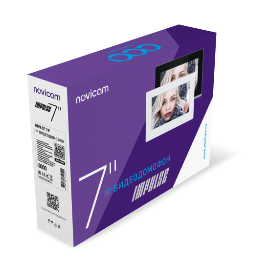 IMPULSE 7 IP WIFI BLACK - IP-видеодомофон с сенсорным дисплеем 7